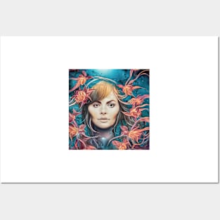 Flower blonde Posters and Art